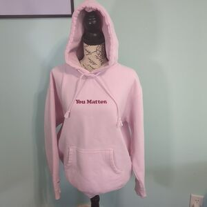 Demetrius Harmon You Matter Embroidered Hoodie CB6 Pink medium